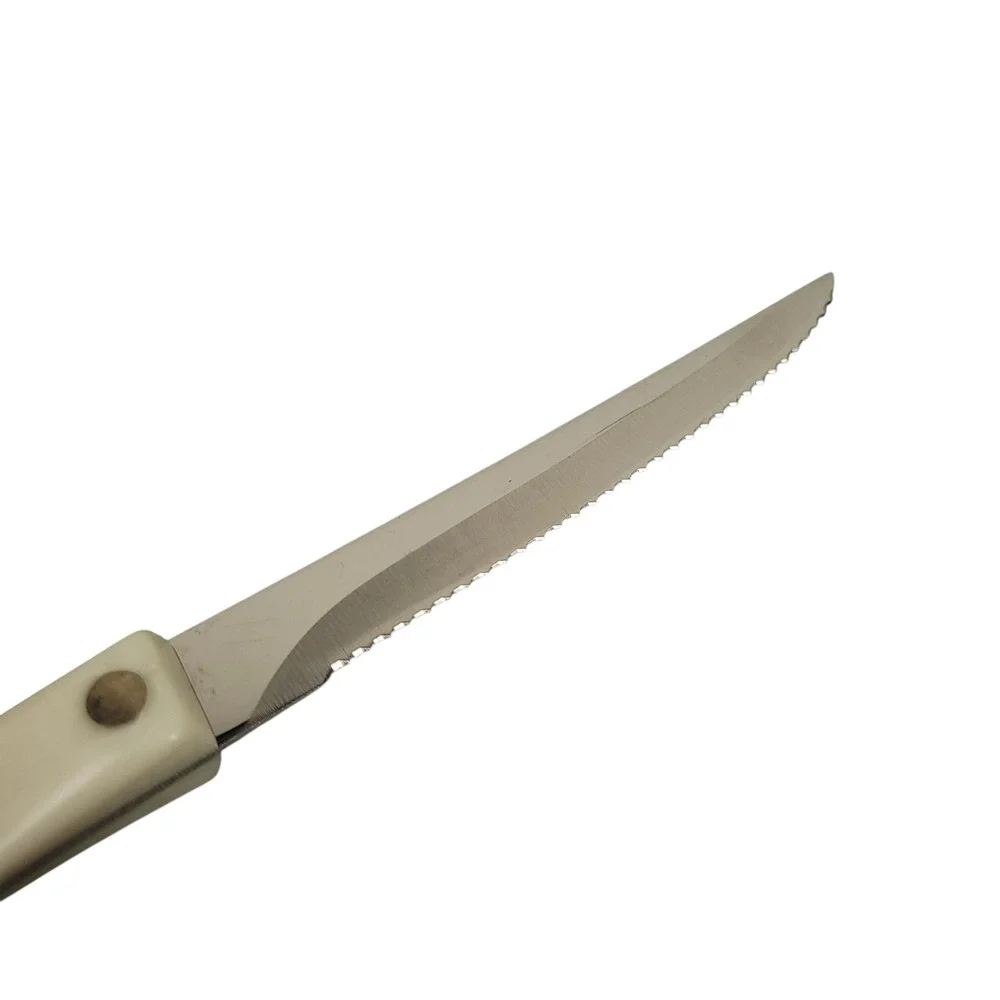 Cutco 1721 Trimmer Knife White Pearl Handle Serrated USA Vintage 2004 EUC